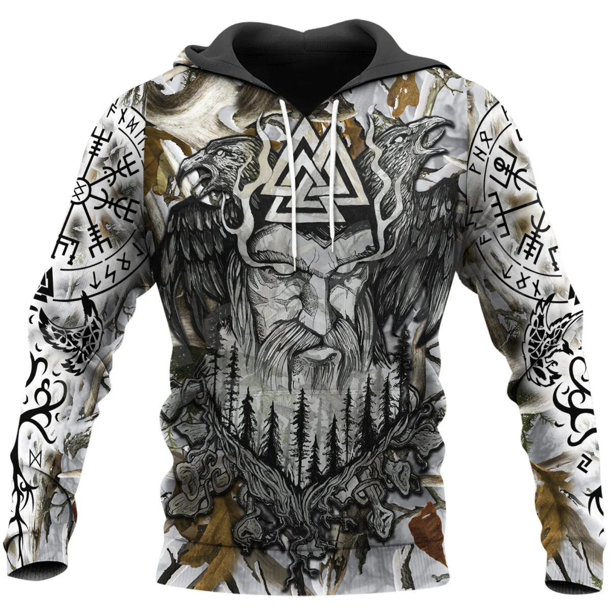 NewFashion Tessffel Odin God Fenrir Symbol Tattoo Warriors Streetwear Trucksuit 3DPrint Harajuku Casual Funny Jacket Hoodies X17