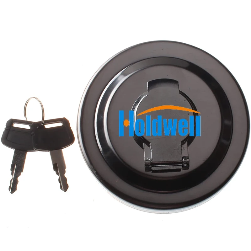 Holdwell Fuel Tank Cap W/2 key H800 for Hitachi EX150-5 EX160-5 EX230-5 EX270-5 Excavator