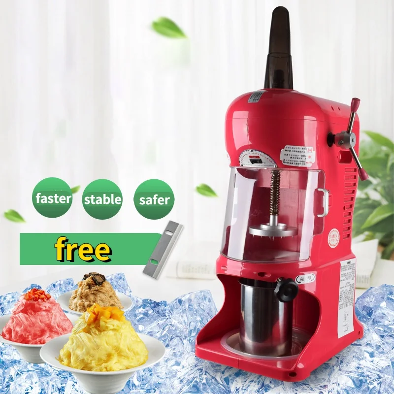 Sponge Ice Machine Commercial Fully Automatic Snow Flake Ice Machine Hand Shave Ice Machine Fancy Ice Crusher