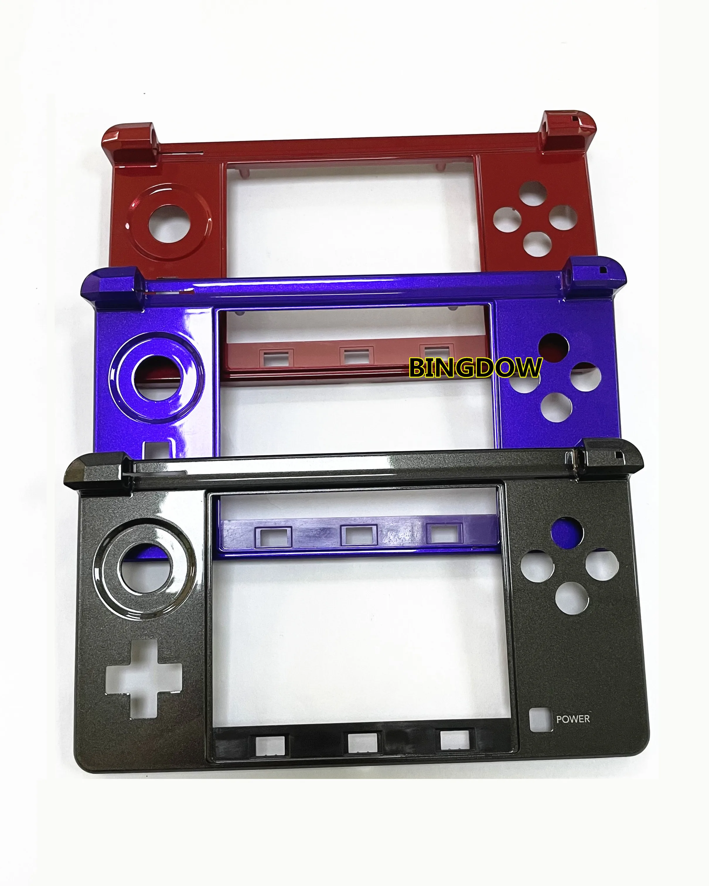 Original Battery Case Bottom Middle Frame Housing Shell Cover Case Faceplate Replacement for Nintendo 3DS Game Console