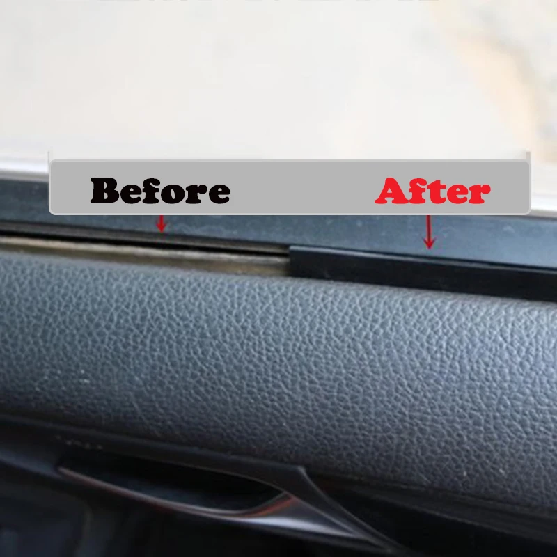 Car Styling 1M Rubber Seal Strip Side Window Seam Gap Sticker For Renault Duster Megane 2 3 4 Clio 3 4 Trafic 2 Scenic 2 Captur