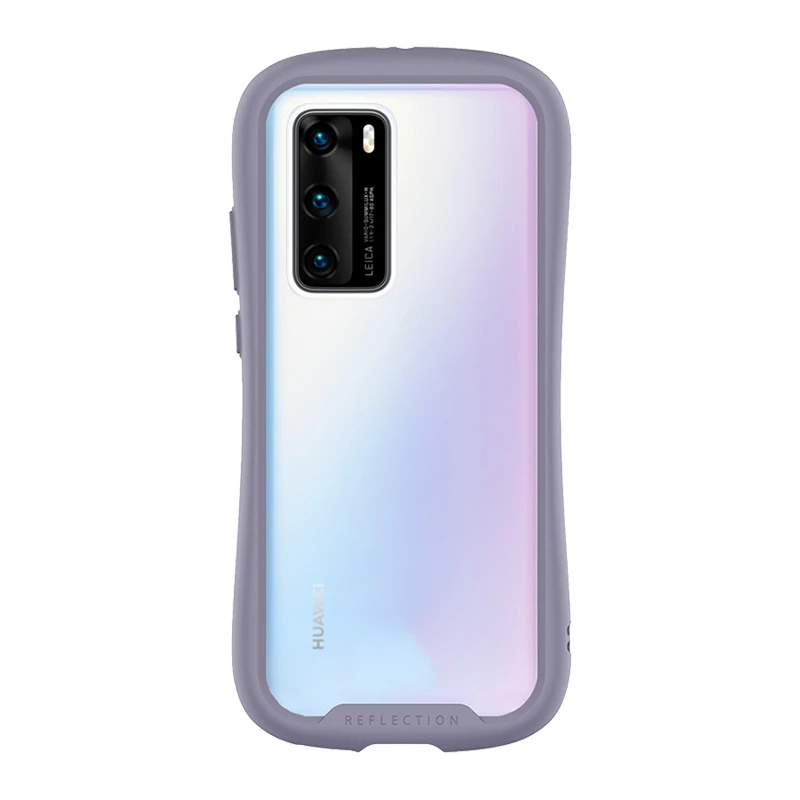 Silicone Anti-fall iFace Mobile Phone Case For huawei p30 p40 pro mate30 pro frame tpu Transparent Acrylic Back Cover Case coque