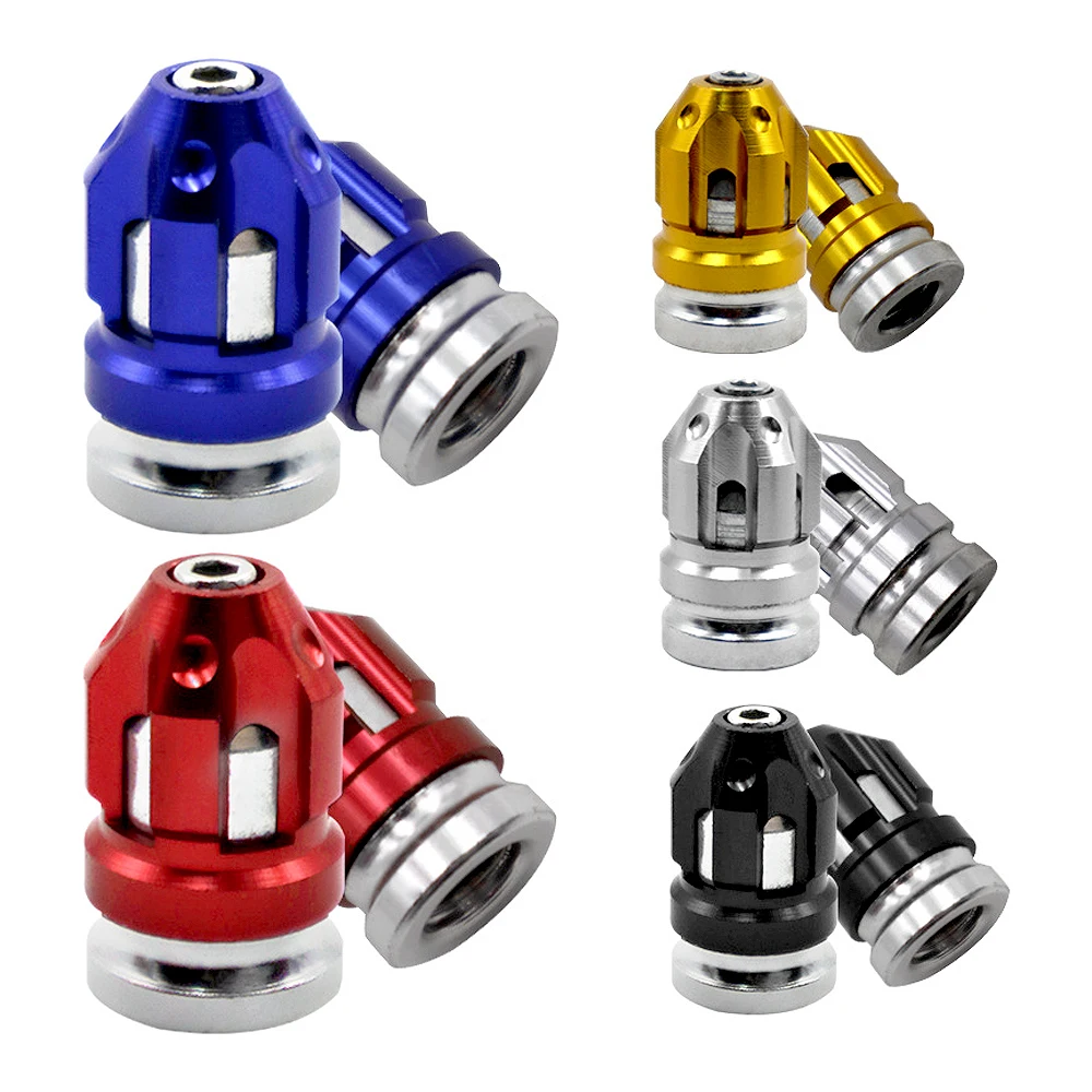 AUTCOAT 4Pcs Aluminum Alloy Motorcycle Valve Cover Car Wheel Tire Valves Rim Stem Caps Air Waterproof Covers