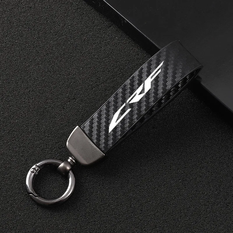 Motorcycle lanyard key carbon fiber key ring for Honda CRF250R CRF450R CRF 250 450 R 2007-2020 motorcycle Accessories