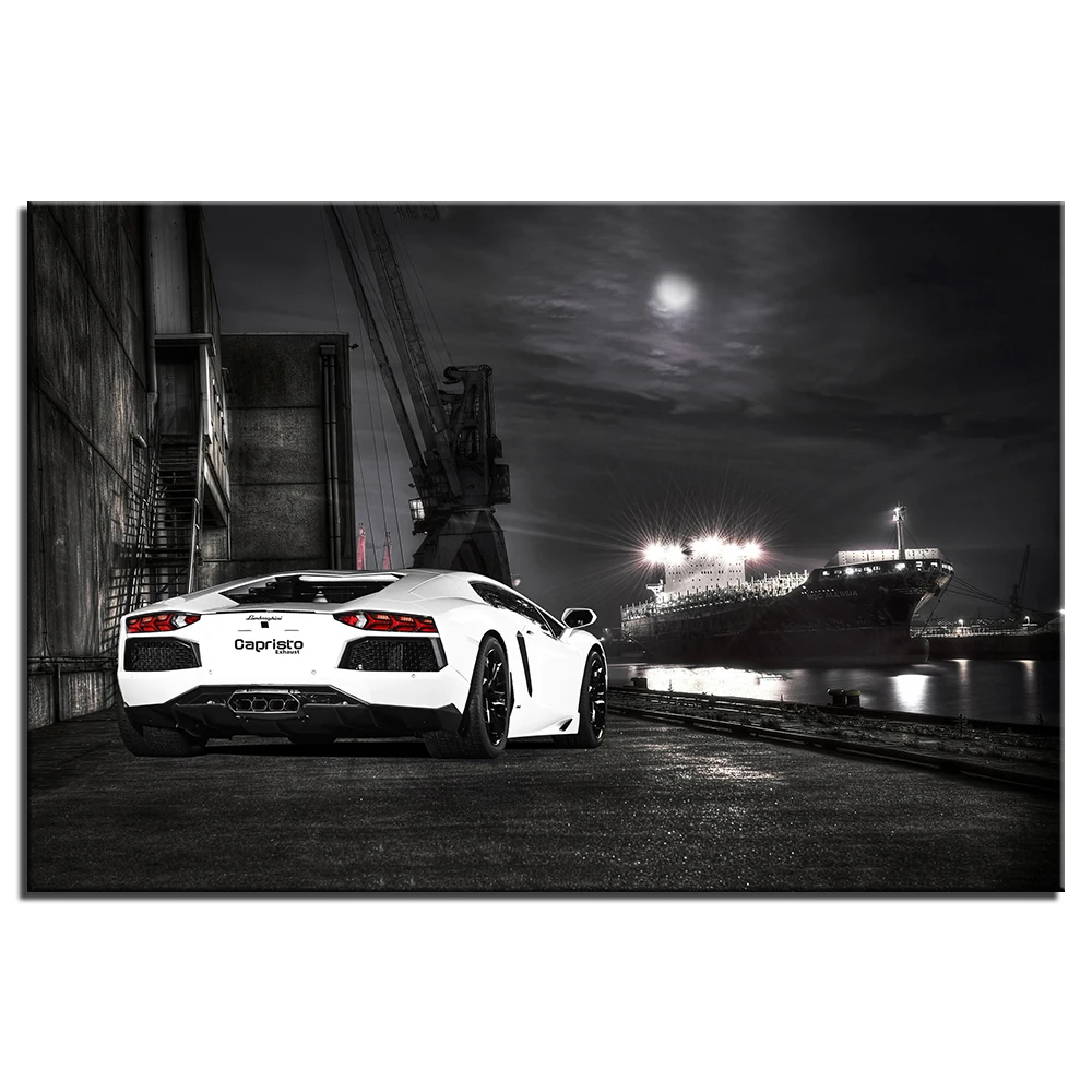 Lambo Aventador Supercar Poster Popular Art Modern Print Posters Canvas Painting Wall Pictures For Living Room Home Decor