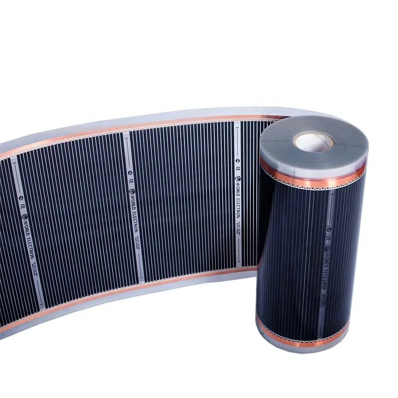 Parti del sistema di riscaldamento della stuoia del Film del riscaldamento a pavimento di radiazione infrarossa 220V 220W/M2 per il riscaldamento di