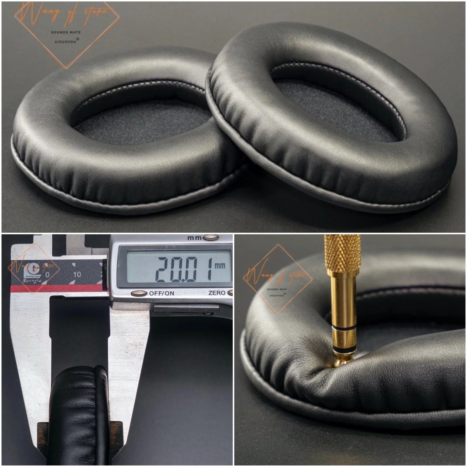 Oval Ellipse Egg Shape Soft Leather Ear Pads Foam Cushion For Technics RT-NT77 Headphone Perfect Quality, Not Cheap Version