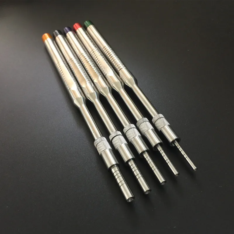 5 Piece Dental Implant Osteotome Instruments Dental tooth extraction tool maxillary Sinus Lift Bended straight ( Concave Tips)