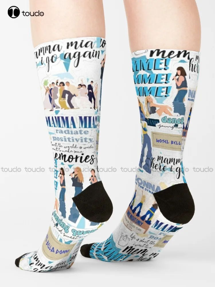 Mm Mamma Mia-Calcetines de oficina personalizados para adultos y adolescentes, medias personalizadas para jóvenes, regalo de Navidad y Halloween, novedad