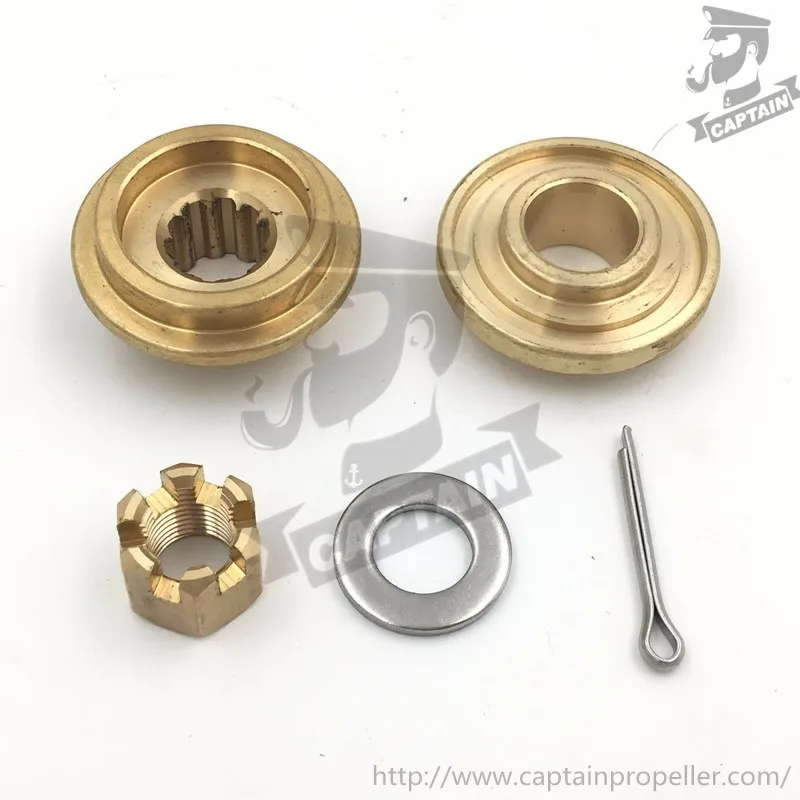 Captain Propeller Hardware Kits Fit Suzuki Outboard DF 9.9A DF15 DT15  DF20A Thrust Washer/Spacer/Washer/Nut/Cotter Pin