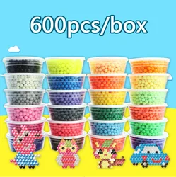 600pcs /box Water Spray Magic Beads kids perlen toys supplement 3D  puzzle Educational Toys For Children игрушки для детей