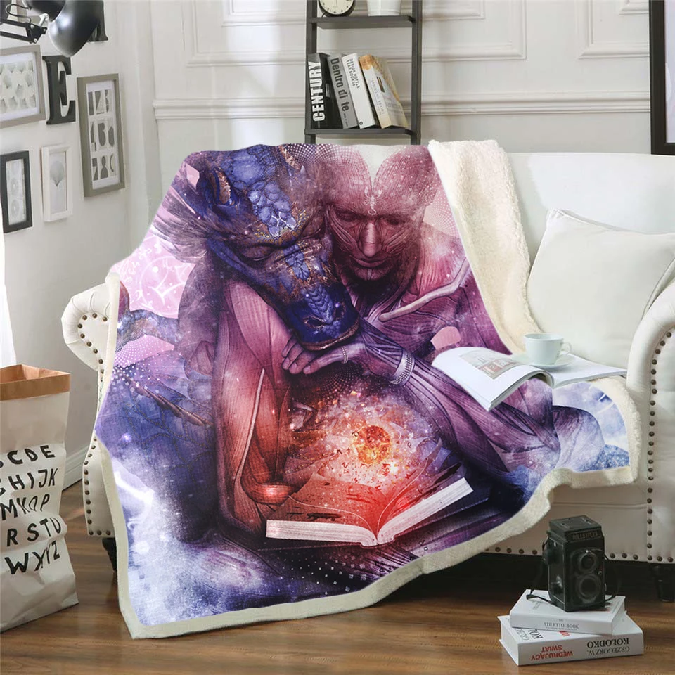 Perhaps the Dreams are of Soulmates Fleece Blanket Plush 3d Printed for Adults Sofa Sherpa Fleece Bedspread Wrap Throw Blanket