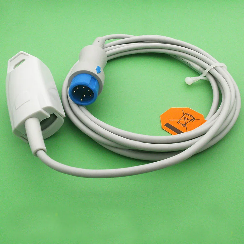 Compatible for Mindray 9800/T5/T8/IMEC/IPM Patient Monitor 7Pin Adult Finger Clip Spo2 Sensor