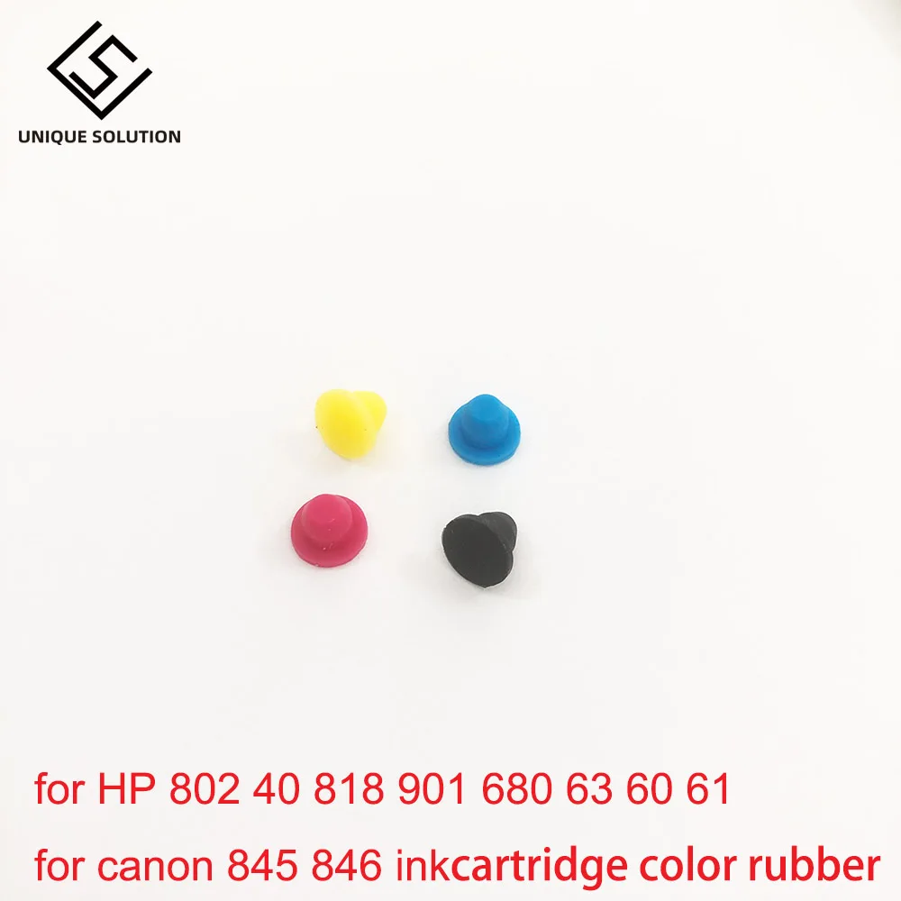 Ink Cartridge Color Rubber Seal Silicone Plug use for ink cartridge part for canon 845 846 for HP 802 40 818 901 680 63 60 61