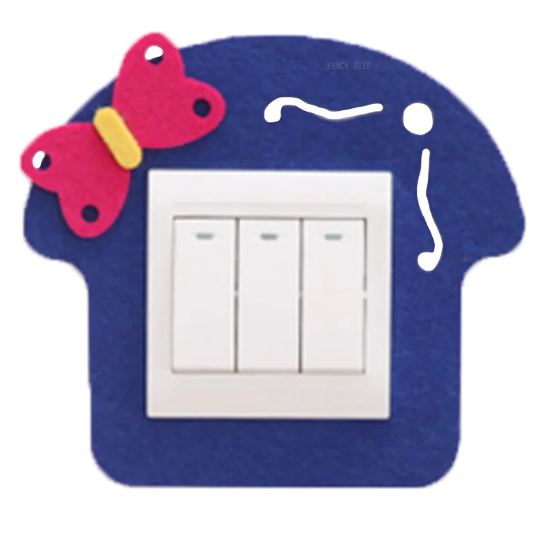 

2021 New Bow Switch Wall Sticker cutter Cutting Die Mold Diy Scrapbook Decoration Wooden Knife Mould Suitable For Fustelle