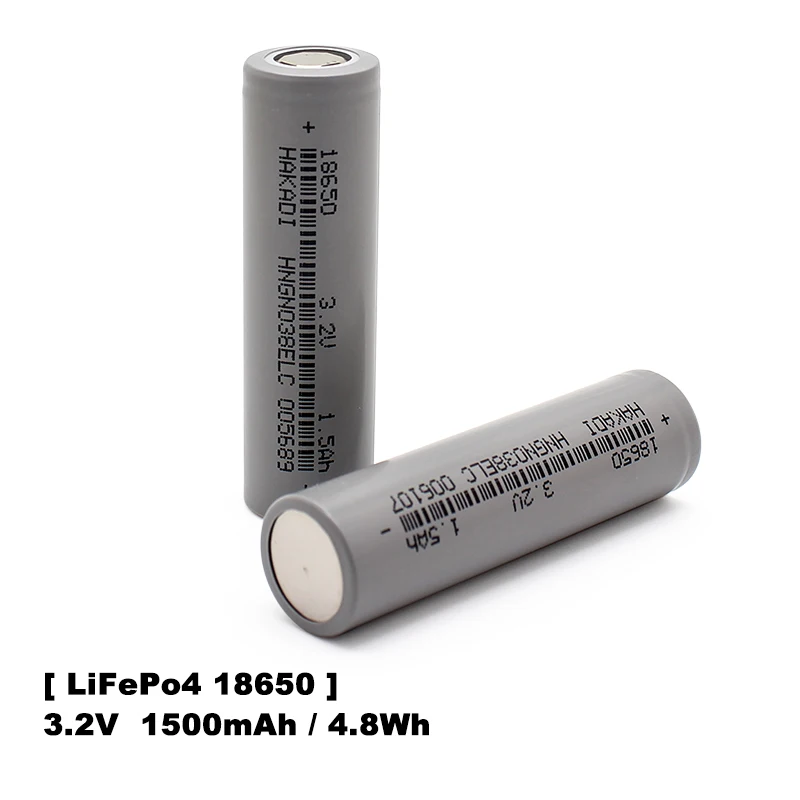 HAKADI 18650 3.2V 1500mah 1800mah 2000mah Lifepo4 akumulatory 20 szt. Wysokiej szybkości rozładowania 3C dla DIY Power Supplyi