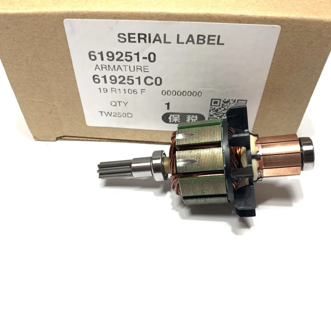 Armadura del rotor para MAKITA BTW250 TW250D DTW251RFE DTW251Z BTW251Z BTW251RFE DTW251 BTW253 BTW251 BTS130 TW251D inalámbrico herramienta