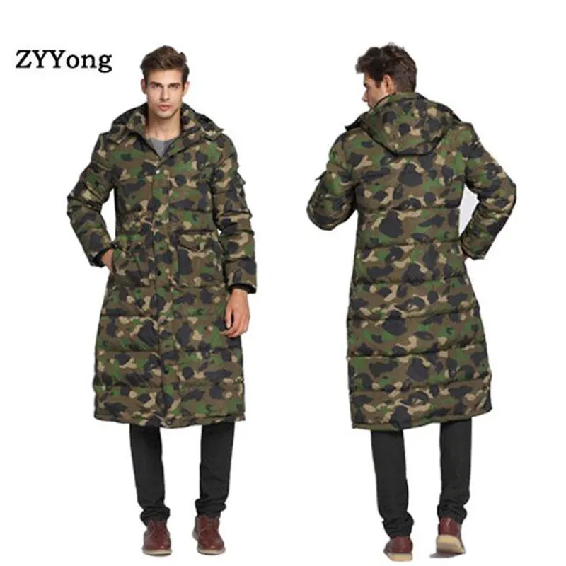 2020 New Men Winter Long Cotton Jacket Thick Warm Windbreaker Parka Fur Collar Hooded Male Winter Warm Outwear Coats Size XXXXL