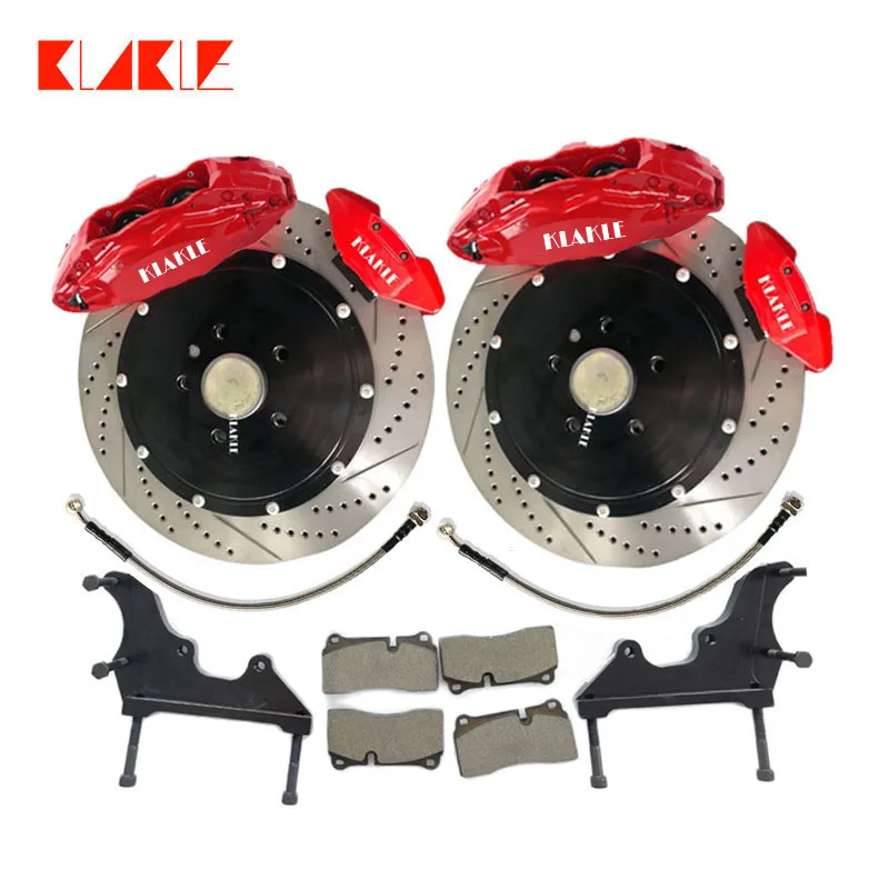 

KLAKLE F40 Yellow Color Brake Calipers 4 Big Piston 355*28MM Brake Disc Rear Wheel R19 Inches For VW Passat 2016