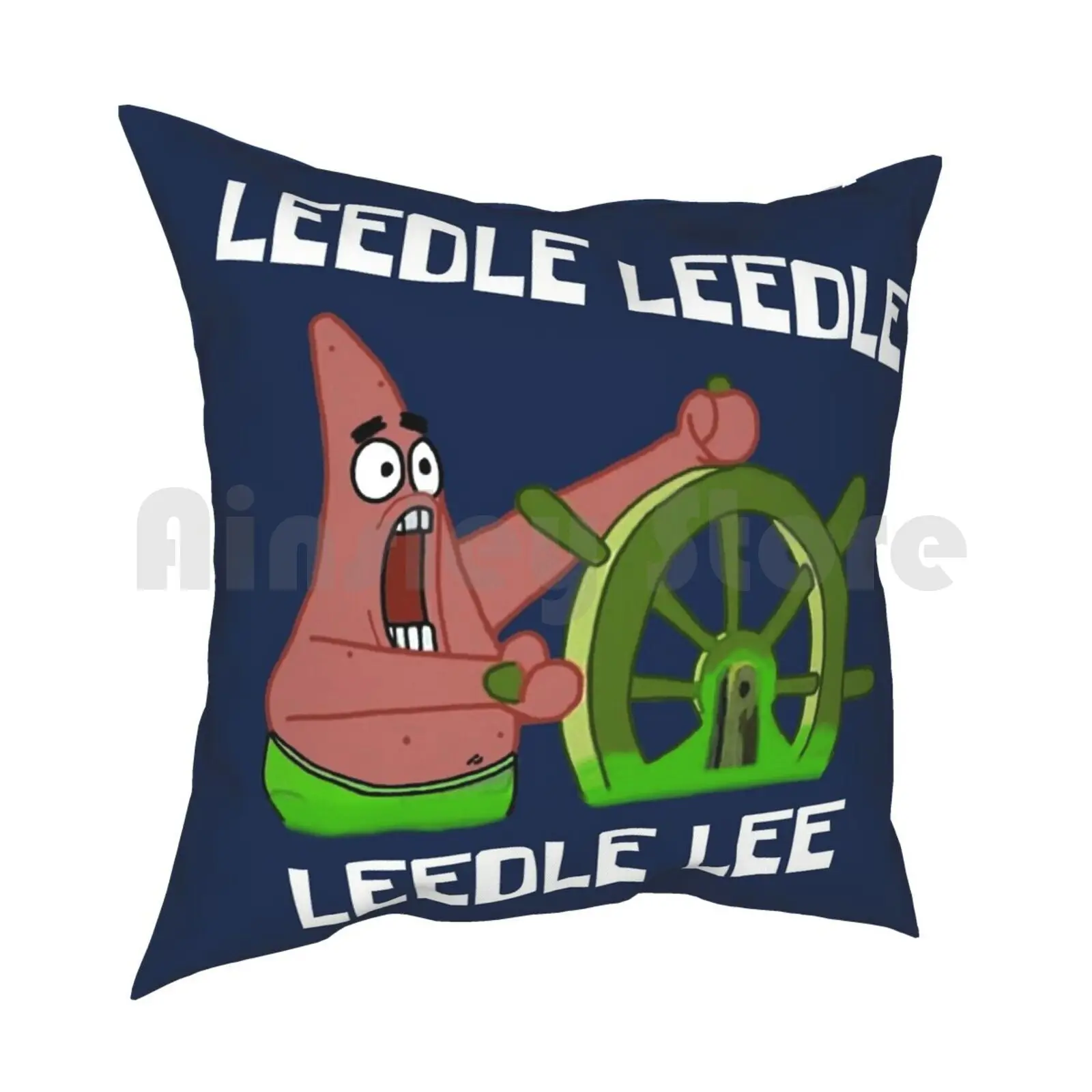 Leedle Leedle Leedle Lee Pillow Case Printed Home Soft DIY Pillow cover Star Squidward Mr Krabs Plankton Sandy Cartoons