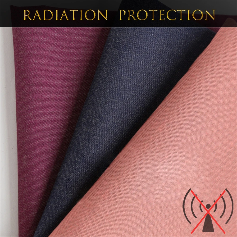 

Antistatic Cloth Metallic Cotton Blended Fabric Radiation Resistant Stainless Washable Anti-oxidant/EMF/RF Safe to Body Skin