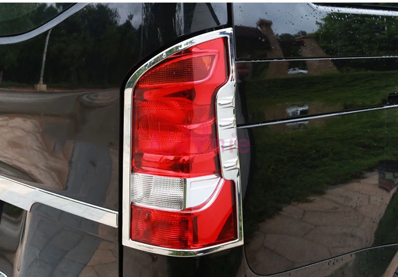 

Accessories For Mercedes Benz Vito W447 Chrome Car Styling 2014-2018 Taillight Cover Panel Light Trim Overlay Panel Plate