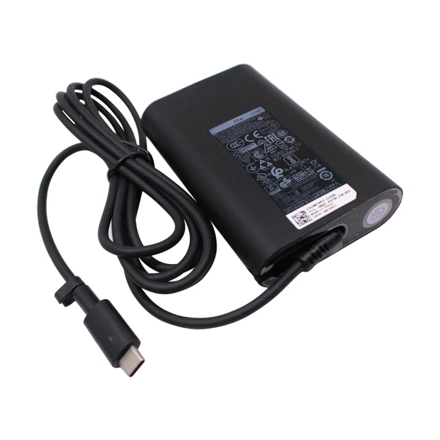 65W USB-C Type-C 20V 3.25A AC Adapter For DELL HA65NM170 LA65NM170 Charger  XPS 12 (9250) Venue 10 Pro (5056) 9365 - AliExpress