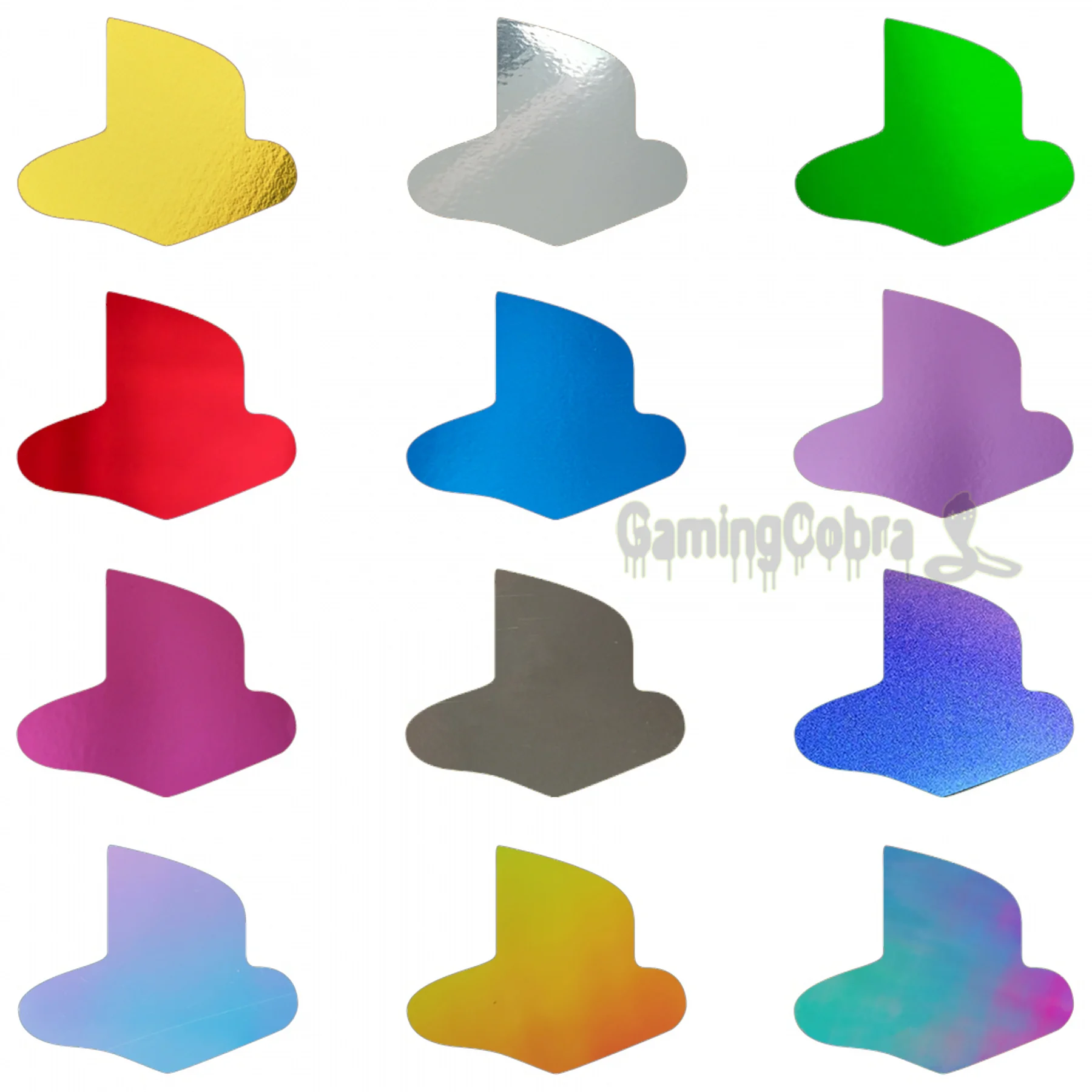 PlayVital-pegatinas de logotipo personalizado, calcomanías de vinilo para consola PS5, 8 colores brillantes cromados y 4 estilos degradados