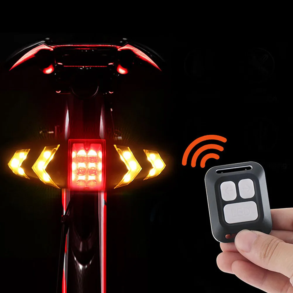 Bike Rear Lamp Smart Bike Wireless Remote Turn Signal Lights Bicycle LED Taillight Easily Installation Personal Bicycle Parts