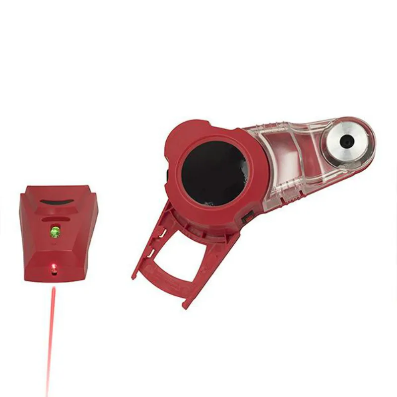 2 In 1 Drill Guide Collector Laser Leve Horizontal Line Laser Locator With Measuring Range Vertical Measure Tape Measuring Tools