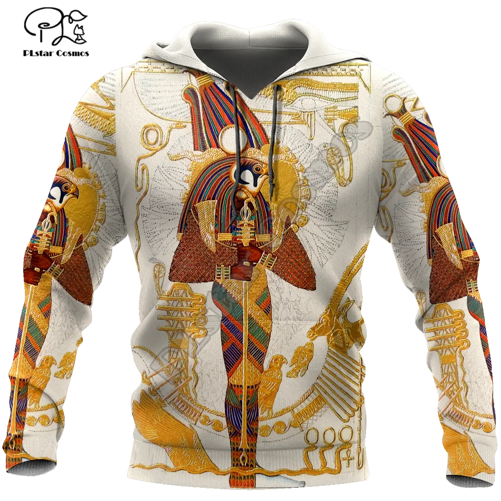 PLstar Cosmos NewFashion God Horus Egyptian Pharaoh Anubis Ancient Egypt Tattoo 3DPrint Men/Women Harajuku Jacket Zip Hoodies M1