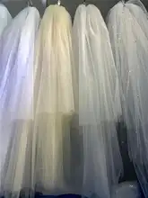 Shiny Two-Layer Bridal Wedding Veil #4