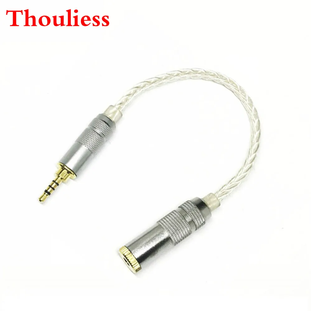 Thouliess-Cable adaptador de Audio para auriculares, adaptador de Audio estéreo de 2,5mm TRRS equilibrado a 3,5mm hembra para Astell & kern AK240 AK380 AK320