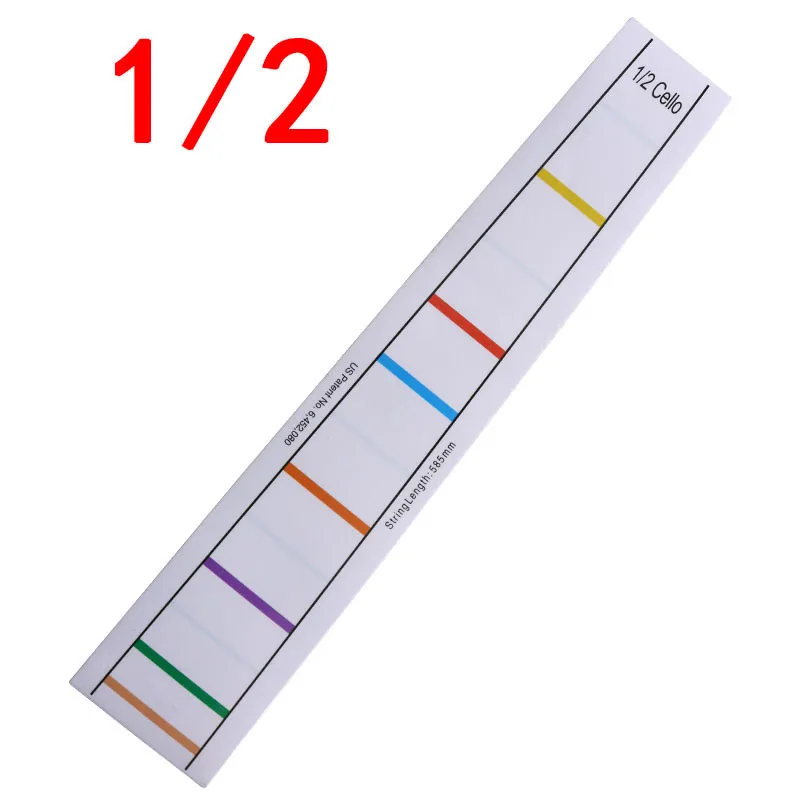 1pcFingerboard Stickers Cello Pitch Position Stickers Colorless Glue Finger Position Stickers Practice Trainer Scale Stickers