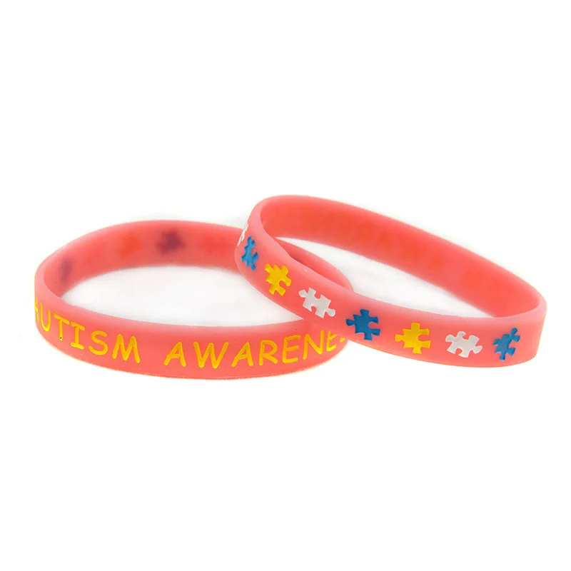 Fashion Autism Awareness Silicone Bracelet Autism Medical Warning Bracelet Wrist Band Hot Sale