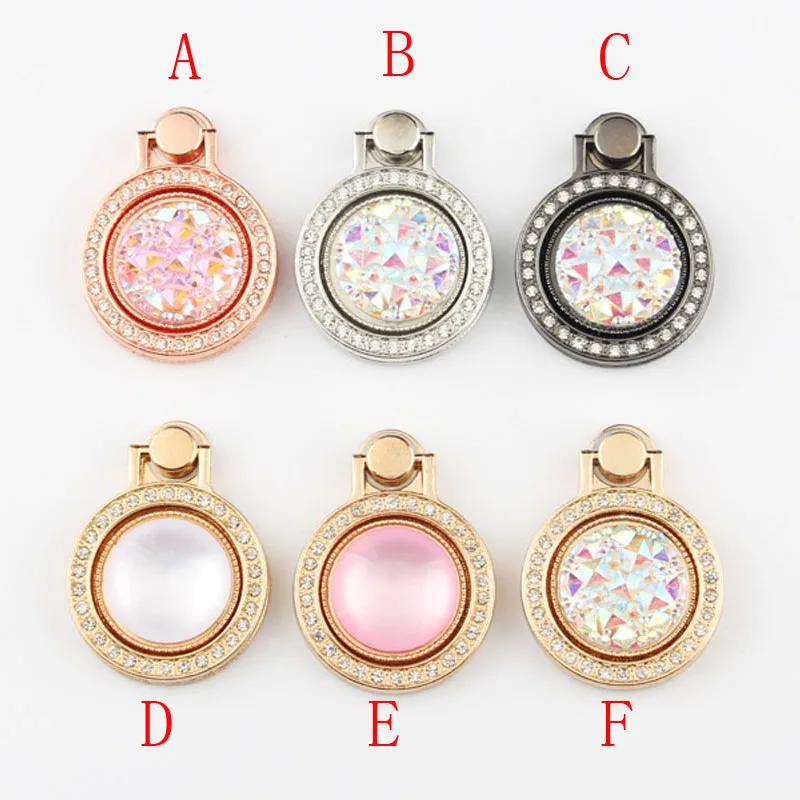 Metal Rings Diamond Pocket Watch Style Finger Ring Phone holder Universal Magnetic Car Bracket For Samsung Galaxy for iphone