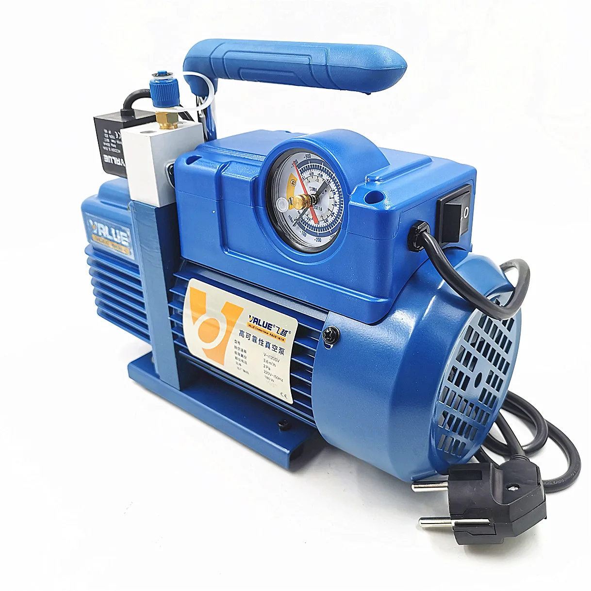 3.6m3/h 220V 180W V-i120SV air conditioning laboratory air pump refrigerate R410 vacuum pump 1L R410 R407C, R134a, R12, R22