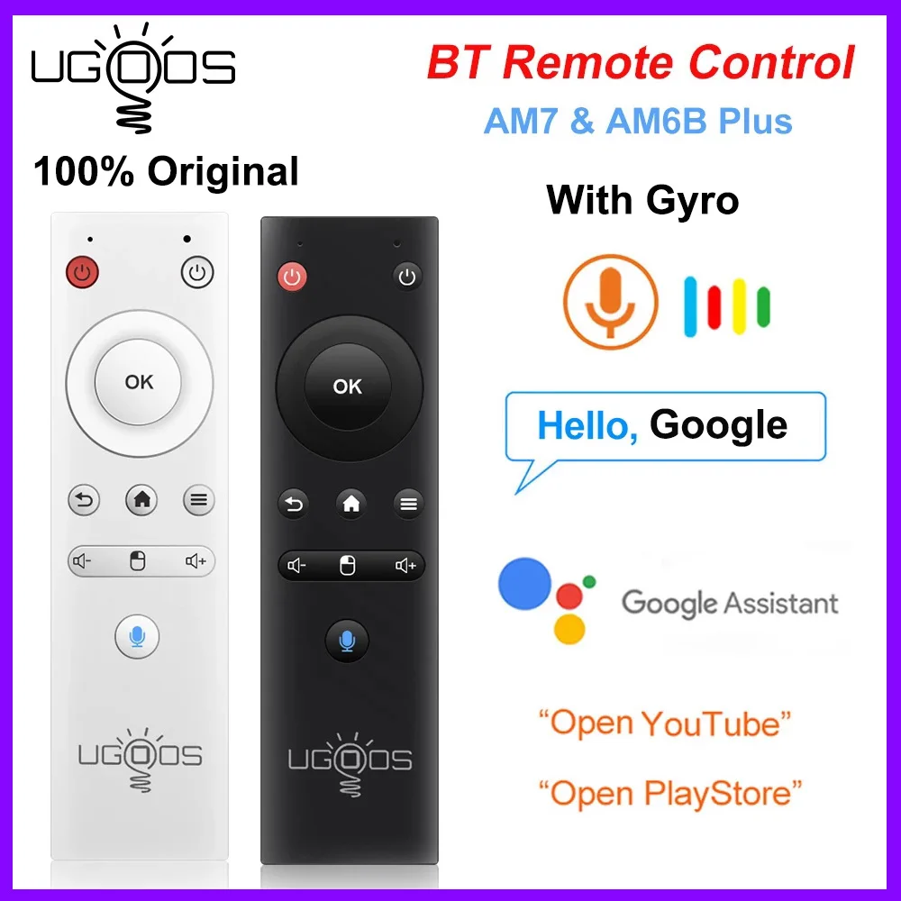 Оригинальная голосовая воздушная мышь UGOOS BT с гироскопом, сменный пульт дистанционного управления для Ugoos AM7 AM6B PLUS AM6 PLUS Android TV Box