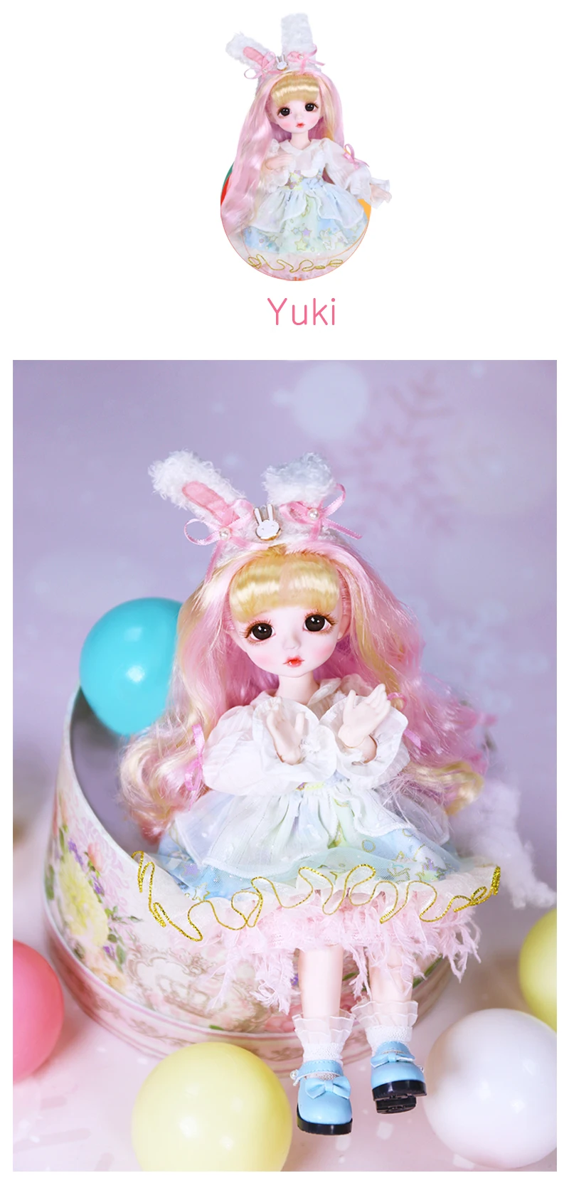 DBS DREAM FAIRY Puppe 1/6 BJD Name von Little Angel, mechanischer Gelenkkörper mit Make-up, inklusive Kopfhaut, Augen, Kleidung für Mädchen SD – Detail 17