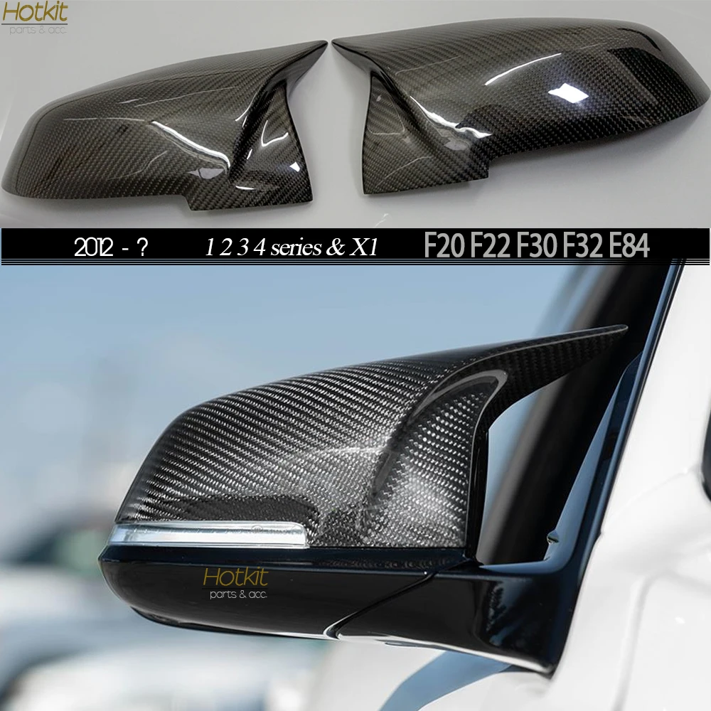 

2015-M4-Look Carbon Fiber Replacement Door Mirror Cap Covers for BMW 1 2 3 4 Series F20 F22 F30 F34 F32 F33 F36 E84 2012 - 