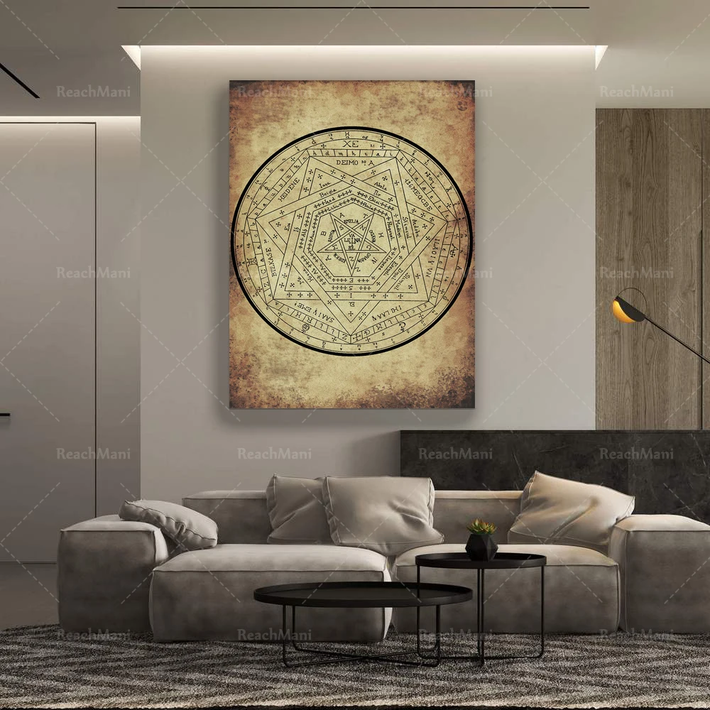 

Seal of Solomon Print, Occult Wall Art Decor, Pagan Wicca Poster, Witchy Decor , Witchcraft Print Art, Esoteric