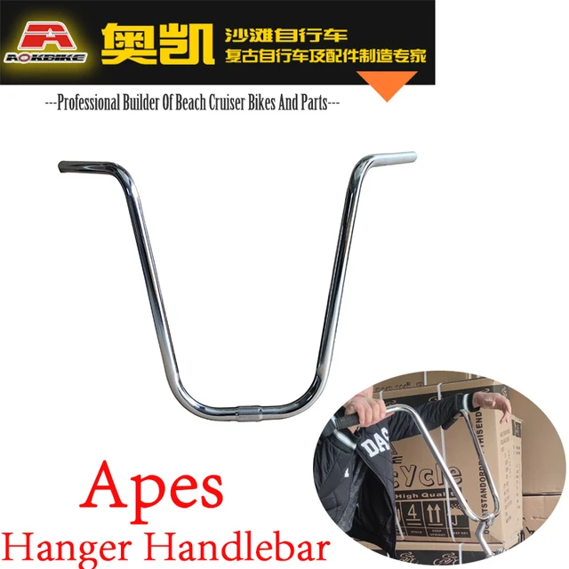 Classic Ape Hanger Handlebar Lowrider Bike Stylish Apes Handlebar 22.2mm Low Rider Handle Bar Ready Stock Bicycle Handlebar AliExpress