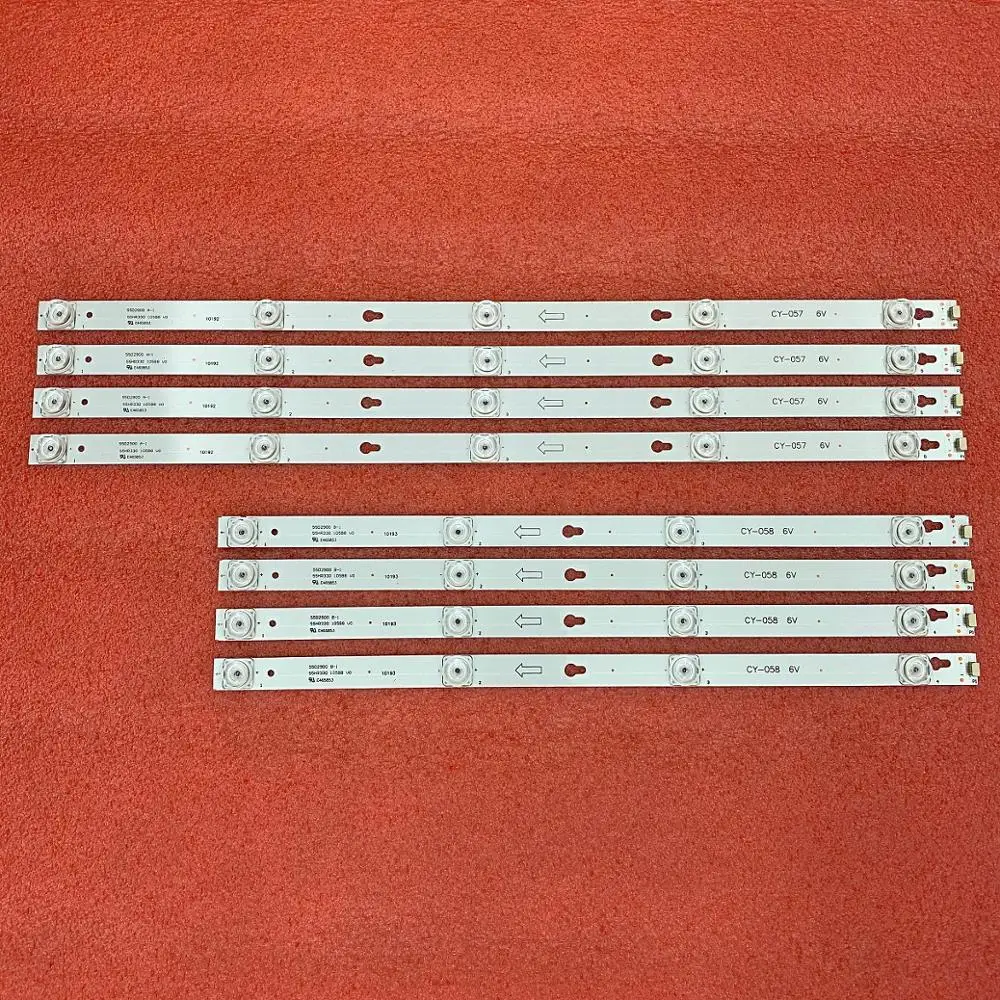 

5set=40 PCS LED Strip for TCL 55S4900 L55S4900FS L55S4900 55D2900 L55P2 L55E5800A 55S403 55S405 55S401 U55P6006 55UC6426