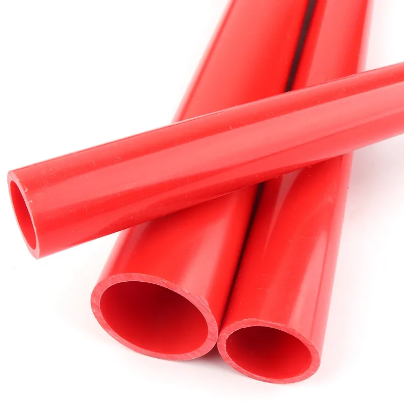 

2pcs Outer Dia 20~50mm Red PVC Pipe Aquarium Fish Tank PVC Tube Drinking Water Garden Irrigation Water Pipe Length 50cm(19")