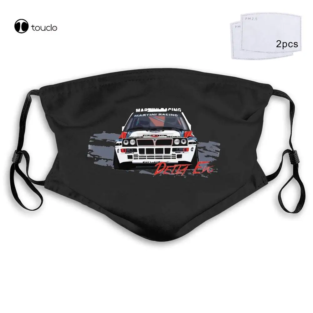 

Lancia Delta Martini Evoluzione Hf Integrale Rally Face Mask Filter Pocket Cloth Reusable Washable