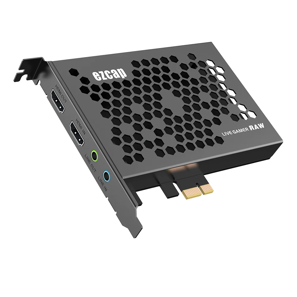 Карта видеозахвата EZCAP 324 PCIe 4K30P/1080P120 для записи игр и прямых трансляций, для PS4, Xbox One,Wii U,Nintendo Switch