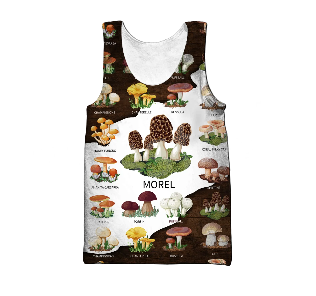 

Tessffel Plants Mushroom Fungus Camo Hippie Colorful 3DPrint Men/Women Streetwear Summer Harajuku Sleeveless TankTop Vest A1