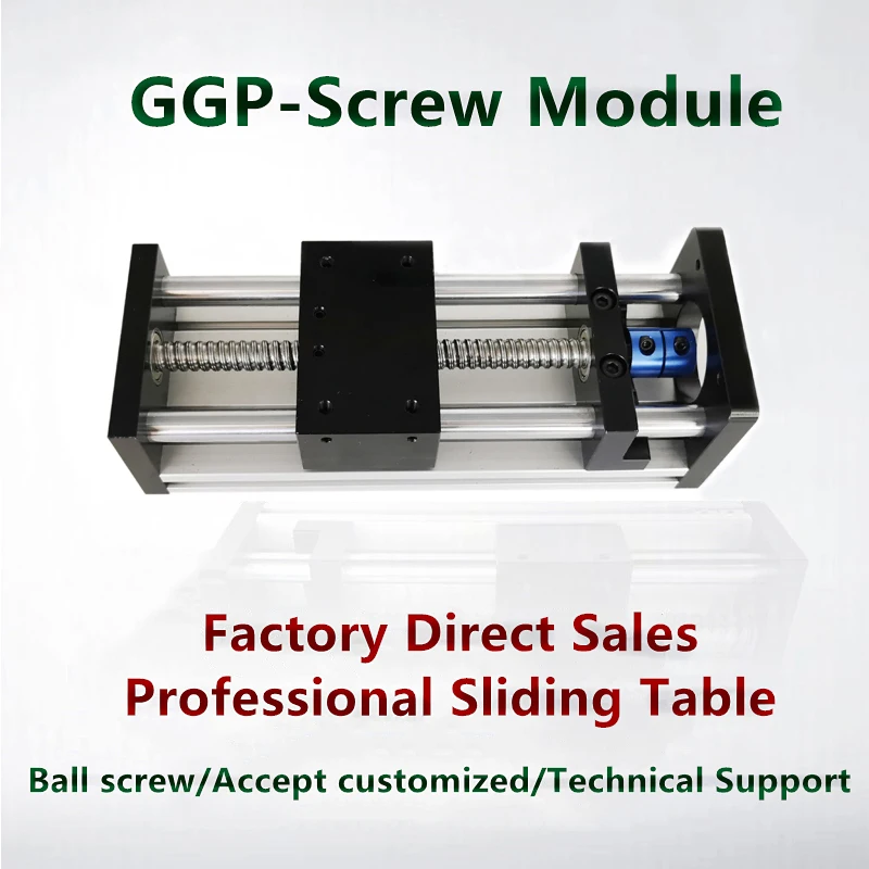 200mm 300mm Effective Stroke CNC Linear Guide Stage Rail Motion GGP SFU1204 1605 Ballscrew Slide Table 3D Printer XYZ