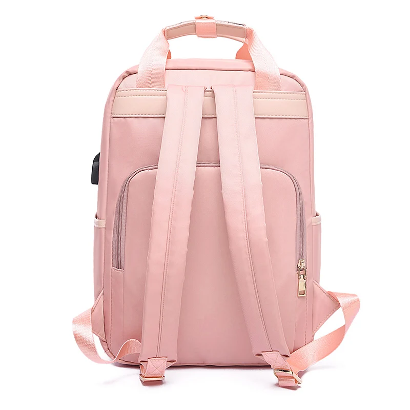Women Men Commuting Backpack USB Charging Waterproof Luxury  display picture 2