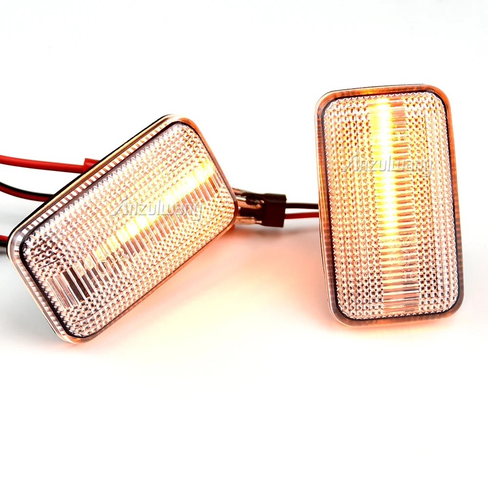 

2Pcs FOR Porsche 911 Carrera 924/924S 944 959 968 Audi VW Aston Martin Dynamic LED Side Turn Signal Marker Light Lamp Blinker